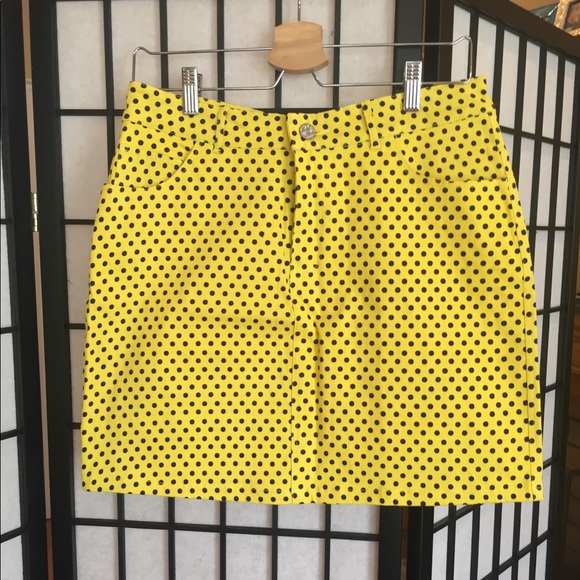 ModCloth yellow polka dot skirt NWOT - Picture 4 of 4
